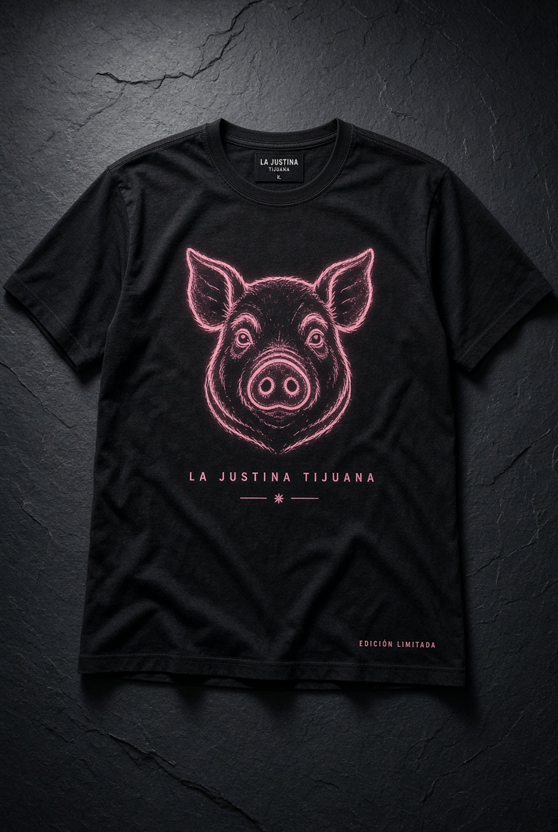 Playera Cerdo Rosa